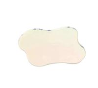 PPQIRU Porta Joyas Bandeja de joyería, Posavasos Transparentes Irregulares, Espejo Transparente, tapete Mesa Simple, Adornos decoración Escritorio, 2 uds(Colorful)