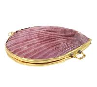 PPQIRU Porta Joyas Plato de baratija, Caja Almacenamiento joyería Concha Marina, contenedor, Anillo, Estuche Metal for Pendientes(Red)