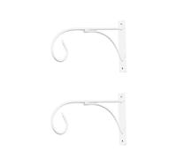 PPQIRU Soportes Para Cestas Colgantes 2 Pcs Bonsai Pot Hanger Premium Material Space Saving Hook for Indoor Outdoor Use White Flowerpot