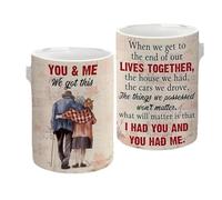 PPQIRU Tazas De Pareja 2 uds taza de café for pareja esposa marido, tú y yo tenemos esta for parejas, cumpleaños, aniversarios