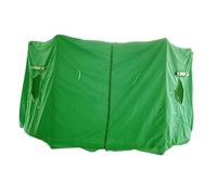PPQIRU Tienda de trampolín, Cubierta for Lluvia, protección Solar, sombrilla, Accesorios Impermeables for Exteriores para Las Vacaciones(Green 12FT 6 Poles)