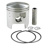 PPQOZMD Kit de pistón y aro de pistón for Motocicleta (STD ~ +100, 66 mm, 66,25 mm, 66,5 mm, 67 mm) for Kawasaki KDX200 (1989-2006)(Piston Set 66.25mm)