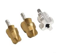 PPR - Abridor de rosca interno de tubería de agua, expansor de broca escalonado 2 en 1 para tubos de plástico PVC de 1/2 y 3/4 pulgadas, vástago hexagonal de 6.35 mm para taladro eléctrico (C)