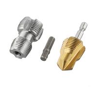 PPR - Abridor de rosca interno para tubería de agua con broca para tubos de plástico PVC de 1/2 y 3/4 pulgadas, vástago hexagonal para taladro eléctrico, expansión de agujeros 2 en 1 y herramienta de