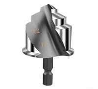 PPR - Broca de perforación de tuberías para agua y conductos eléctricos, taladro hexagonal para tubos de plástico PVC, herramienta de expansión rápida de agujeros para fontanería de 1/2 3/4 pulgadas