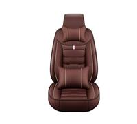 PPXBFD Fundas Asientos Coche Funda De Cuero Universal para Asiento De Coche para Lexus CT ES GS GX IS C IS LS LX NX RC RX UX(B-Coffee 5seat)