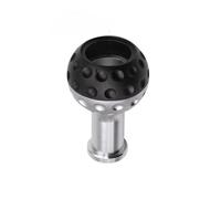 PPXBFD Palanca Cambios Coche para VW para GTI para Jetta para Golf 5 5/6 Perilla Cambio Velocidad Manual Coche Trans Stick Head Knob con Adaptador M8 M10 M12 Perilla Cambio Marchas(Negro)