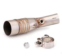 PPXDM Tubo de conexión de Escape Tubo De Enlace Medio De Escape Compatible con Todos Los Silenciadores De Escape De 51 Mm para Y&amaha X MAX 300 XMAX300 Xmax 250 XMAX250 2017-2023