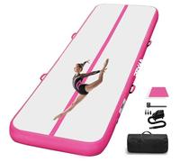 PPXIA - Colchoneta de gimnasia Air Matte Track 3M 4M 5M 6M 10/20CM de altura, colchonetas de voltereta con accesorios completos, colchonetas de gimnasia inflables para casa, al aire libre, yoga