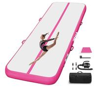 PPXIA Esterilla de gimnasia Air Matte Track 3M 4M 5M 6M 10/20 cm de altura, colchoneta de gimnasia con accesorios completos, colchonetas inflables de gimnasia para casa al aire libre Yoga