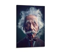 PPZEBDYB Póster decorativo de la pipa de Einstein para pared e impresión artística moderna para dormitorio familiar, 40 x 60 cm