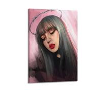 PPZEBDYB Póster decorativo de Lisa Blackpink para pared e impresión artística moderna para dormitorio familiar, 50 x 75 cm