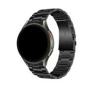 PPzsyxx Correa de metal sin espacios for Samsung Galaxy Watch 7/7 LTE de 44 mm, Watch6, 4, 5Pro, 45 mm, 44 mm y 40 mm, pulsera de acero inoxidable(Black,For Watch 5 40MM)