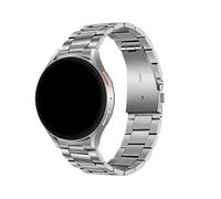 PPzsyxx Correa de metal sin espacios for Samsung Galaxy Watch 7/7 LTE de 44 mm, Watch6, 4, 5Pro, 45 mm, 44 mm y 40 mm, pulsera de acero inoxidable(Silver,For Watch 5 40MM)