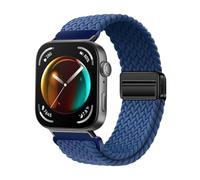 PPzsyxx Correa de nailon tejida for Huawei Watch Fit 3, 4 y 4Pro, pulsera deportiva for Huawei Fit4/Fit4pro, repuesto de correa transpirable. accesorios(Cold sea blue,For Fit 4 Pro)