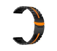 PPzsyxx Correa de titanio de 22mm for Huawei Watch GT6/GT6Pro, correa de metal for Huawei GT5 Pro/GT4 de 46mm, repuesto de pulsera. accesorios(Black orange,22mm)