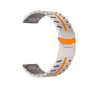 PPzsyxx Correa de titanio de 22mm for Huawei Watch GT6/GT6Pro, correa de metal for Huawei GT5 Pro/GT4 de 46mm, repuesto de pulsera. accesorios(Starlight orange,For GT6 46mm)