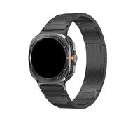 PPzsyxx Correa de titanio de desmontaje rápido con un solo clic for Samsung Galaxy Watch 8 (40mm, 44mm, 8Classic (46mm) y 7Ultra/Ultra2 (47mm) accesorios(Black,For Galaxy Ultra 2(2025))