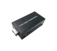 Pqahffowr 1 - Módulo de fibra óptica con transceptor RJ45 Gigabit SFP monomodo 1.25G transceptor de metal negro 100/1000M fibra óptica transceptor