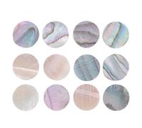 Pqahffowr 12 Piezas Luthier Incrustaciones de Puntos de Abulón 6Mm Traste Lado Marca