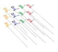 Pqahffowr 12 unidades Series Libélula Artificial Mariposas Decoración de Jardín Simulación al aire libre Libélula estacas Patio Planta Césped DeCor Bastón