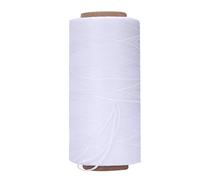 Pqahffowr 260m 150d 1mm cuero costura cera mano cordón artesanía DIY nuevo color: blanco