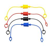 Pqahffowr 4 juegos de tapones a prueba de polvo macho con acoplador hidráulico y tapa de enchufe, tapones/tapones antipolvo de goma (ISO-A 3/8 pulgadas)