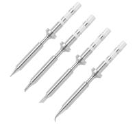 Pqahffowr 4 piezas Mini lápiz puntas de hierro de soldadura reemplazo para Pinecil Micro-Fer de soldadura, PTS200/TS100 Herramienta de pluma de soldadura portátil
