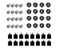 Pqahffowr 48PCS Mini Wheel Axles Pack Block Car Accessories Tire Hub Classic Building Ladrillos NiñOs DIY Juguetes Bloques para NiñOs