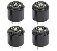 Pqahffowr 4X 9Pin Bakelite Vacuum Tube Socket Saver Base para 12AX7 12AU7 ECC82 ECC83 Amperes, 4 Pcs