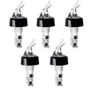 Pqahffowr 5 Piezas 30ml Vertedor de Licor de Plástico Botella de Vino de Vertedor Tapón Tapón Dispensador de Vino de Corcho una Prueba de Fugas