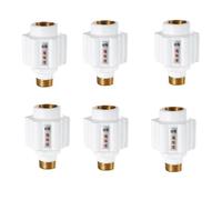 Pqahffowr 6 piezas blancas [Dientes de cobre gruesos] Calentador de agua eléctrico montado en la pared anti-eléctrico accesorios de calentador de agua doméstico