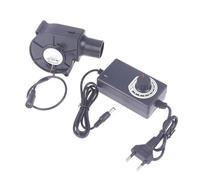 Pqahffowr 7530 Ventilador de fusión de metal portátil, ventilador de refrigeración de aire radial centrífugo 2500R para barbacoa, refrigeración de carbón de madera, enchufe de la UE