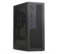 Pqahffowr A09 HTPC Mini Caja de ordenador ITX Chasis de PC Chasis de escritorio USB3.0 Caja de ordenador de casa Caja de ordenador Negro
