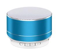 Pqahffowr A10 Mini altavoz Bluetooth portátil al aire libre para altavoz de graves caja de sonido soporte para tarjeta TF azul