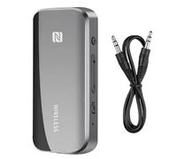 Pqahffowr - Adaptador auxiliar Bluetooth 5.0 sin NFC tarjeta TF jack de 3,5 mm para TV PC altavoz kit receptor de audio transmisor