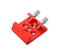 Pqahffowr - Adaptador de base para bisel de búsqueda de telescopio, base plana para ranura de cola de milano, reemplazo de conversión de rosca 1/4 rojo