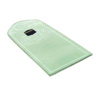 Pqahffowr - Alfombra de oración para Ramadan Culto portátil de arrodillado, alfombra de suelo en relieve, alfombra de meditación suave, antideslizante, verde