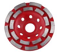 Pqahffowr Amoladora de corte de disco de diamante de doble hilera para pulido y pulido de piedra, procesamiento de metal y corte de rueda de 115 mm.