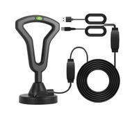 Pqahffowr Amplificador de antena universal para recepción de señales HDTV de alta ganancia a baja latencia para mejorar la recepción de TV digital interior, fácil de usar