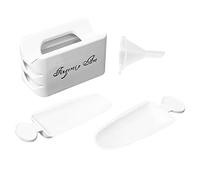 Pqahffowr Bandeja de Reciclaje de Polvo de InmersióN PortáTil Herramientas de UñAs Caja de RecuperacióN de Polvo de Diamante de JoyeríA de UñAs Conveniente de Doble Capa