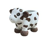 Pqahffowr Bandeja vaca plantador maceta bandeja vaca resina maceta divertida plantadora contenedores de almacenamiento macetas suculentas