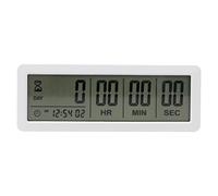 Pqahffowr Big Digital Countdown Days Timer Clock - 999 Days Count Down Clock Timer para Graduation Lab Kitchen (blanco)