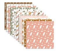 Pqahffowr - Bloc de papel para scrapbooking (12 pulgadas x 12 pulgadas, papel de cartón con motivos lindos, paquete de papel para la fabricación de tarjetas, 24 unidades)