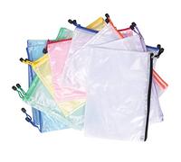 Pqahffowr - Bolsa de documento de bolsillo con cremallera, 16 unidades, tamaño A4, para oficina escolar, almacenamiento de viaje