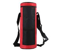 Pqahffowr - Bolsa para botella de agua, bolsa universal para botella de agua, aislada, alta capacidad, acampada, al aire libre, senderismo, color rojo