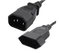 Pqahffowr Cable Adaptador de Corriente, Enchufe Macho IEC 320 C14 a Cable de AlimentacióN Hembra Europeo CEE 7/16 2Pin para UPS PDU