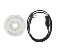 Pqahffowr Cable de ProgramacióN USB para UV-5R 888S para Radio Walkie Talkie Accesorios con Unidad de CD