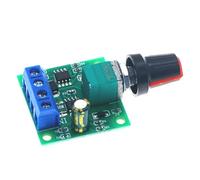 Pqahffowr Controlador de velocidad del motor de baja tensión PWM 0~100% ajustable DC 1,8 V 3 V 5 V 6 V 12 V 2 A