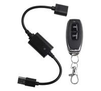 Pqahffowr DC5V 433Mhz USB - Mando a distancia sin RF - Interruptor controlador de encendido y apagado para tira luminosa LED - Lámpara de lectura